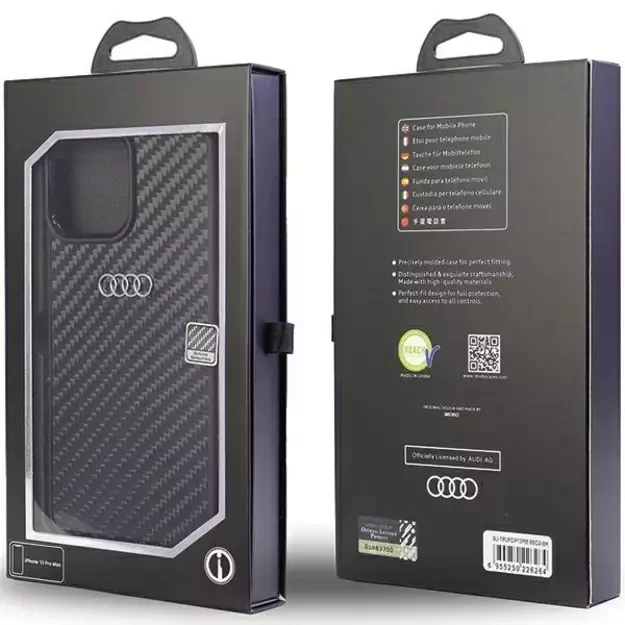 Audi Carbon Fiber iPhone 13 Pro Max 6.7&quot  black/black hardcase AU-TPUPCIP13PM-R8/D2-BK 8
