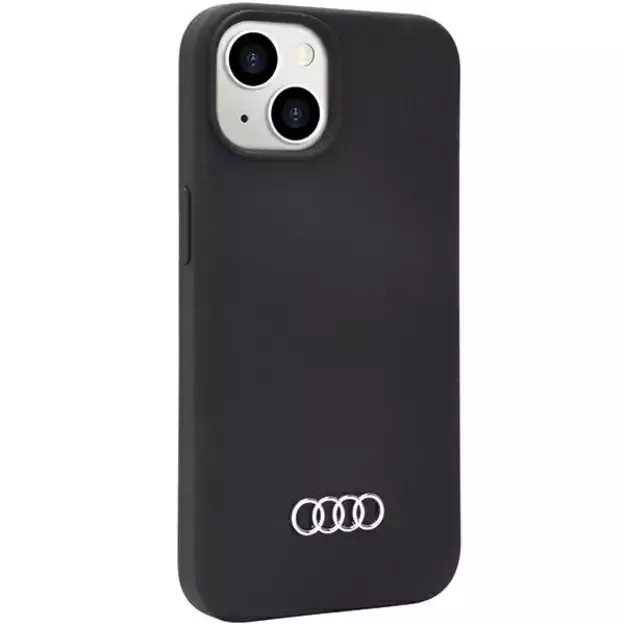 Audi Silicone Case iPhone 14 6.1&quot  black/black hardcase AU-LSRIP14-Q3/D1-BK 1