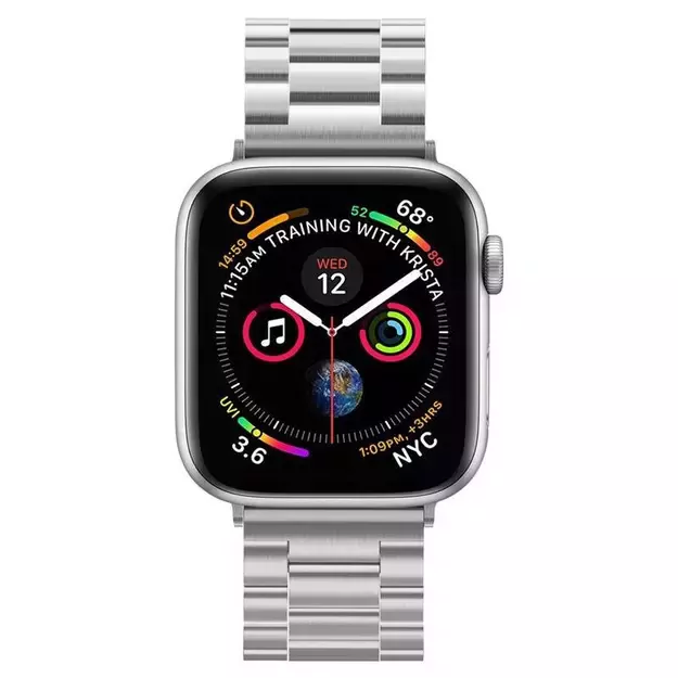 Spigen Modern Fit Band for Apple Watch 4/5/6/7/8/9/SE/Ultra (42/44/45/49 mm) - Silver 5
