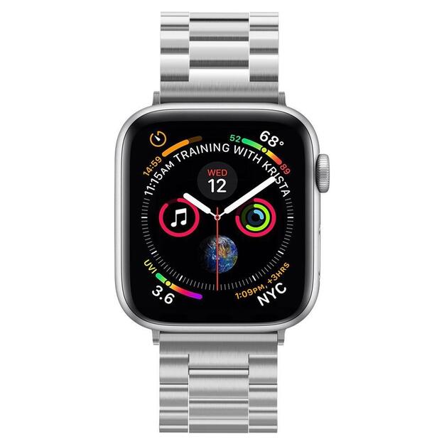 Spigen Modern Fit Band for Apple Watch 4/5/6/7/8/9/SE/Ultra (42/44/45/49 mm) - Silver 4
