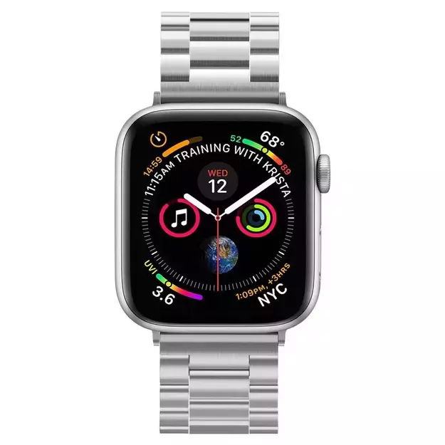 Spigen Modern Fit Band for Apple Watch 4/5/6/7/8/9/SE/Ultra (42/44/45/49 mm) - Silver 9
