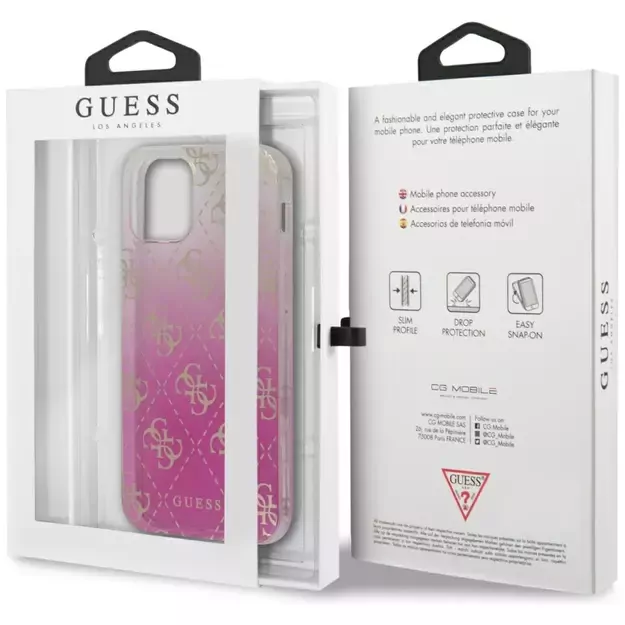 Guess GUHCP12SPCU4GGPI iPhone 12 mini 5.4  pink/pink hardcase 4G Gradient 9
