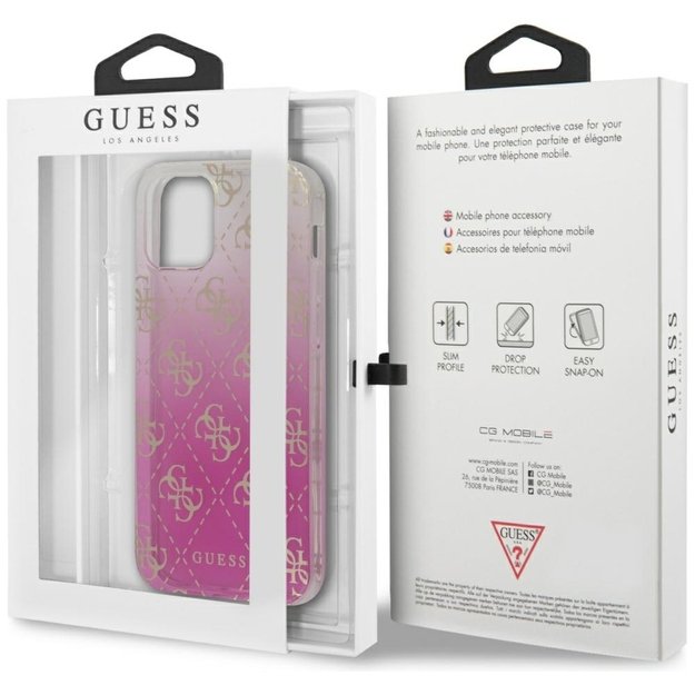Guess GUHCP12SPCU4GGPI iPhone 12 mini 5.4  pink/pink hardcase 4G Gradient 2