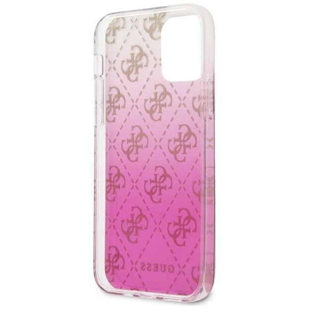Guess GUHCP12SPCU4GGPI iPhone 12 mini 5.4  pink/pink hardcase 4G Gradient 1