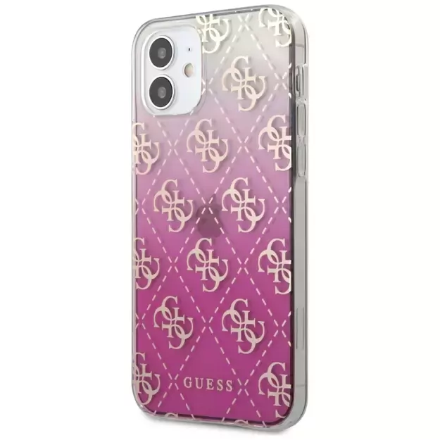 Guess GUHCP12SPCU4GGPI iPhone 12 mini 5.4  pink/pink hardcase 4G Gradient 3