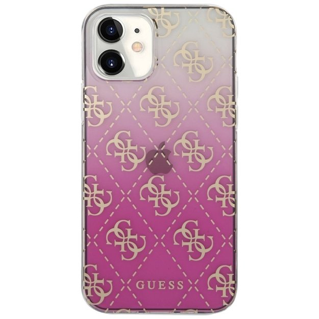 Guess GUHCP12SPCU4GGPI iPhone 12 mini 5.4  pink/pink hardcase 4G Gradient 11