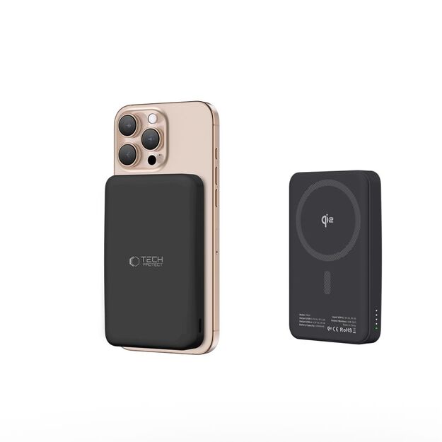 Powerbank Tech-Protect PB24 LifeMag QI2 MagSafe 10000 mAh - black 4