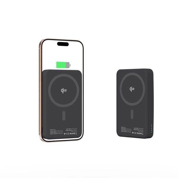 Powerbank Tech-Protect PB24 LifeMag QI2 MagSafe 10000 mAh - black 3