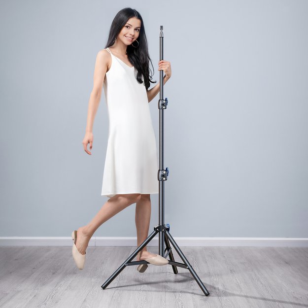 Wozinsky WRLD-00Y1S tripod tripod durable carbon steel tripod 1.7m matte - black 12