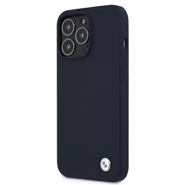 BMW Silicone Signature Case for iPhone 13 Pro Max 6.7&quot  - Navy Blue 8