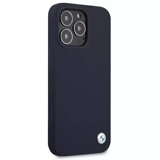 BMW Silicone Signature Case for iPhone 13 Pro Max 6.7&quot  - Navy Blue 10