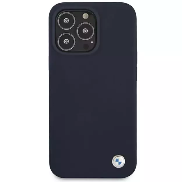 BMW Silicone Signature Case for iPhone 13 Pro Max 6.7&quot  - Navy Blue 9