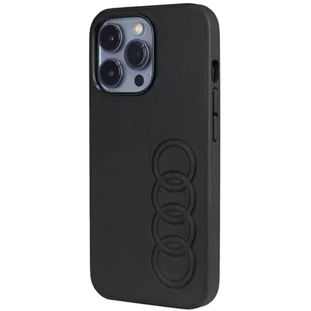 Audi Synthetic Leather iPhone 13 Pro / 13 6.1&quot  black/black hardcase AU-TPUPCIP13P-TT/D1-BK 7