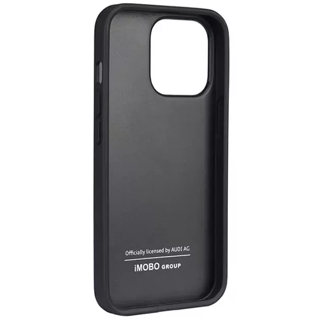 Audi Synthetic Leather iPhone 13 Pro / 13 6.1&quot  black/black hardcase AU-TPUPCIP13P-TT/D1-BK 8
