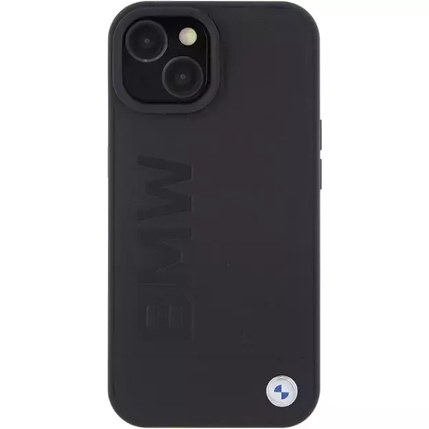BMW MagSafe Leather Hot Stamp case for iPhone 15 Plus - black 2