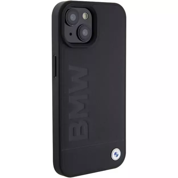 BMW MagSafe Leather Hot Stamp case for iPhone 15 Plus - black 3