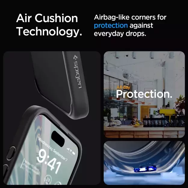 Spigen Ultra Hybrid iPhone 15 Pro Max Case - Matte Black 27