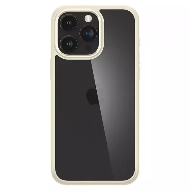 Spigen Crystal Hybrid Case for iPhone 15 Pro Max - Clear Beige 13
