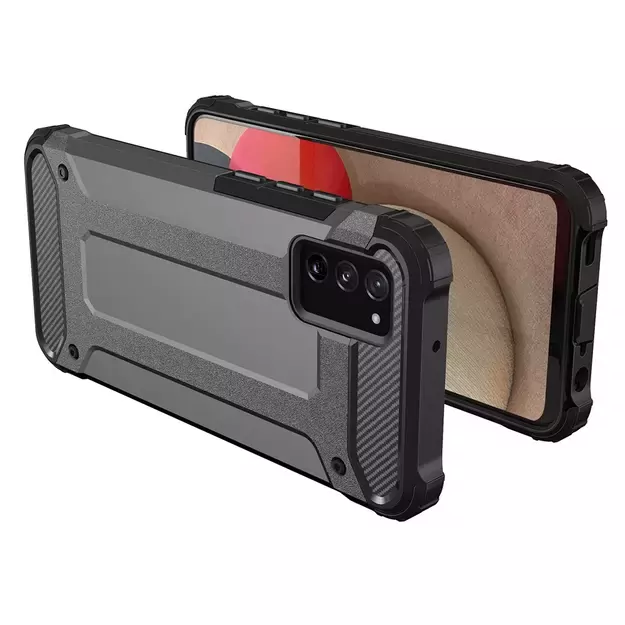Hybrid Armor Case Tough Rugged Cover for Samsung Galaxy A03s black 2