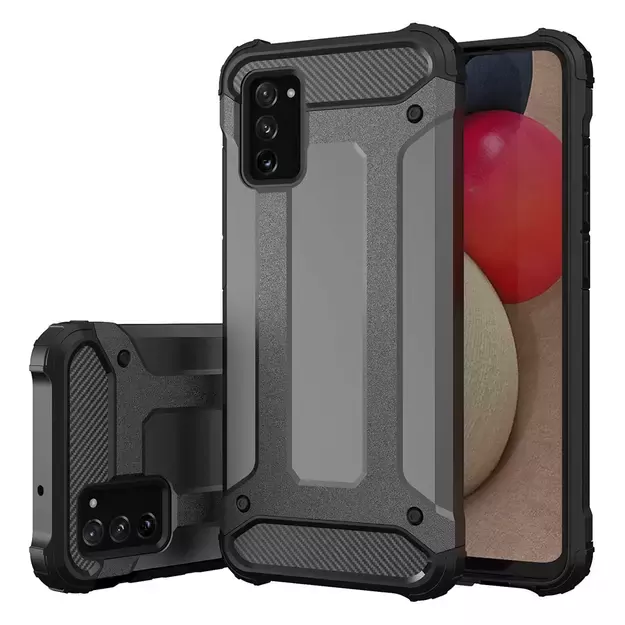 Hybrid Armor Case Tough Rugged Cover for Samsung Galaxy A03s black 1