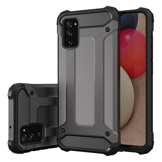 Hybrid Armor Case Tough Rugged Cover for Samsung Galaxy A03s black 7