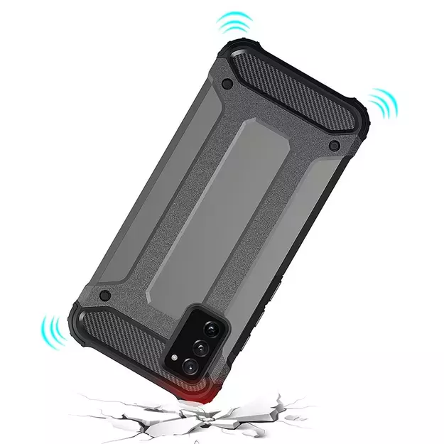 Hybrid Armor Case Tough Rugged Cover for Samsung Galaxy A03s black 6