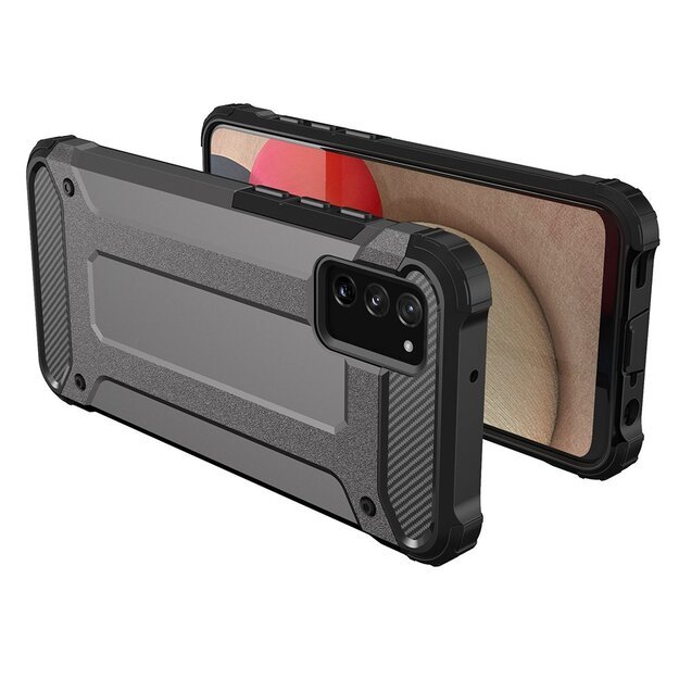 Hybrid Armor Case Tough Rugged Cover for Samsung Galaxy A03s black 8