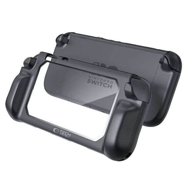 Tech-Protect MagMat Case for Nintendo Switch 2 - Black and Transparent 2