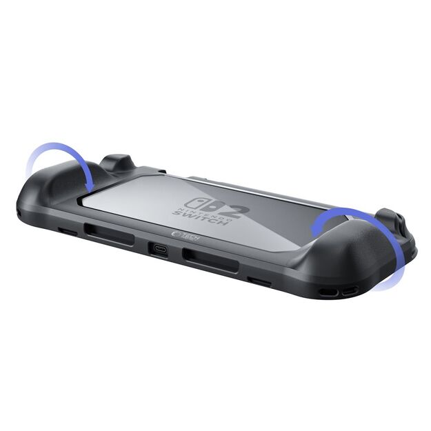 Tech-Protect MagMat Case for Nintendo Switch 2 - Black and Transparent 4
