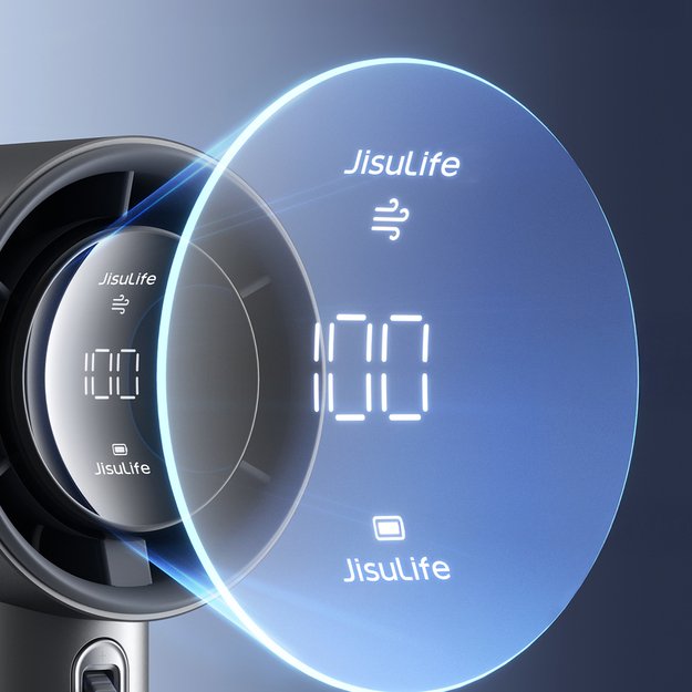 Jisulife Handheld Fan Pro1 S 5000mAh FA53PRO Mini Blower Portable USB Metal Fan - Dark Gray 6