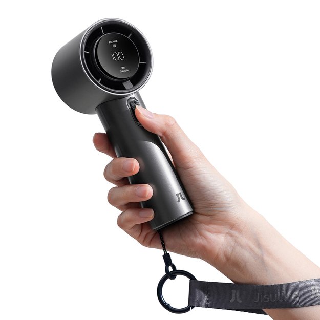 Jisulife Handheld Fan Pro1 S 5000mAh FA53PRO Mini Blower Portable USB Metal Fan - Dark Gray 1