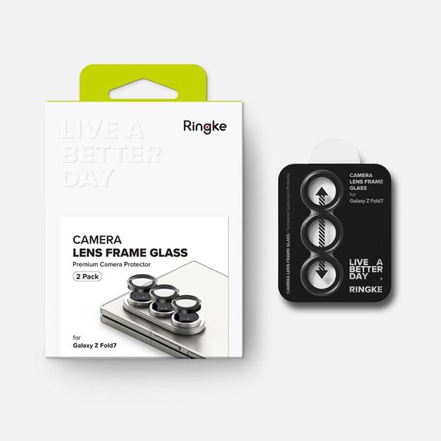 Ringke Camera Frame Protector 2-pack for Samsung Galaxy Z Fold 7 - Black 6