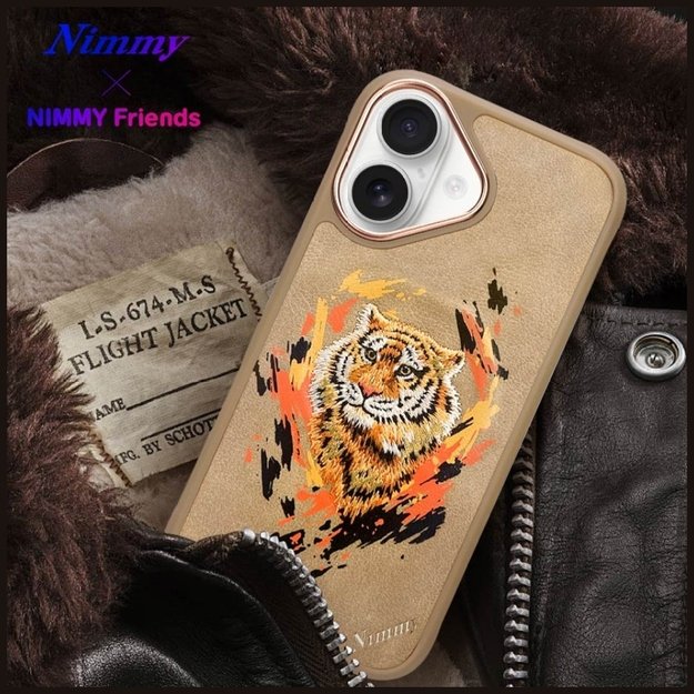 Nimmy Tiger MagSafe case for iPhone 16 - brown 13