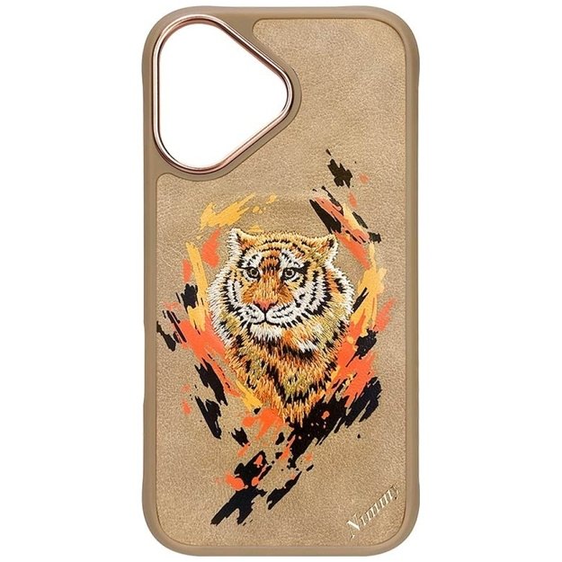 Nimmy Tiger MagSafe case for iPhone 16 - brown 1