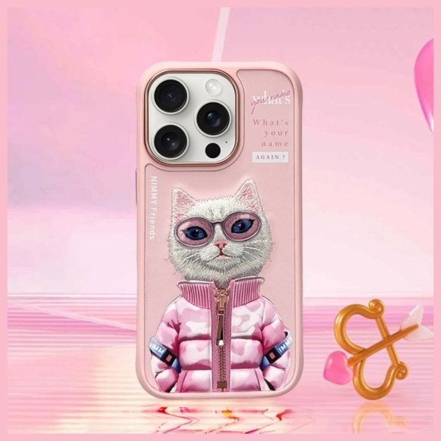 Nimmy Cool&amp Cute 2.0 Cat Case for iPhone 16 Pro Max - Pink 7