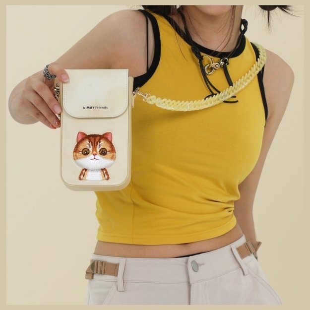 Nimmy Big Eyed Pet 2.0 Cat Phone Bag - Green 5