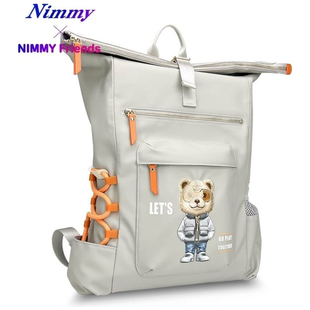 Nimmy Cool&amp Cute 2.0 Bear Laptop Backpack - Gray 2