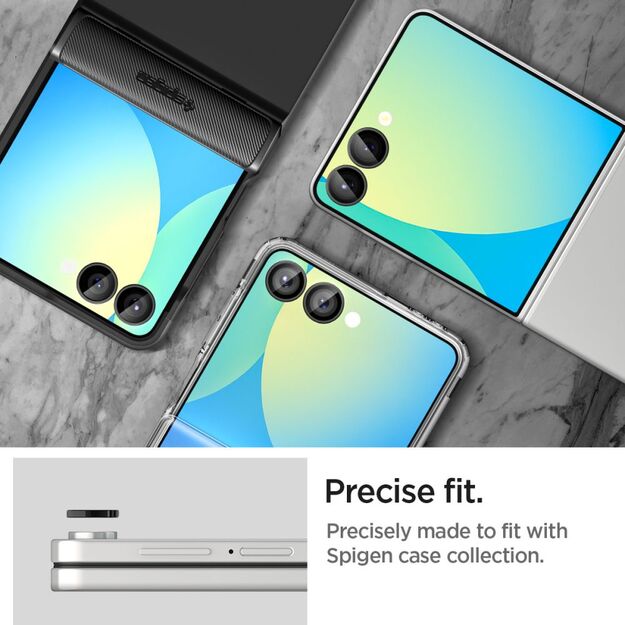 Spigen Optik Pro HD Glas.TR EZ Fit 2-pack Camera Protector for Samsung Galaxy Z Flip 7 - Black 10