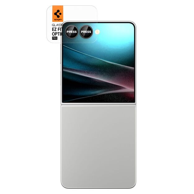 Spigen Optik Pro HD Glas.TR EZ Fit 2-pack Camera Protector for Samsung Galaxy Z Flip 7 - Black 1