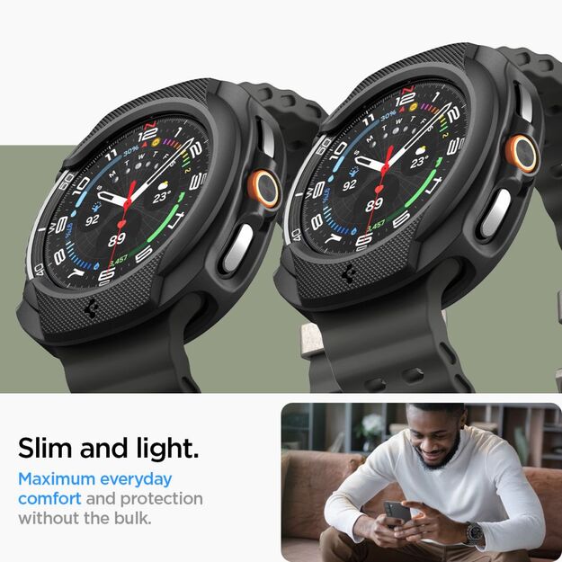Spigen Liquid Air Case for Samsung Galaxy Watch 8 Classic 46mm - Black 11