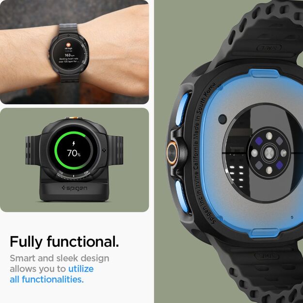 Spigen Liquid Air Case for Samsung Galaxy Watch 8 Classic 46mm - Black 10