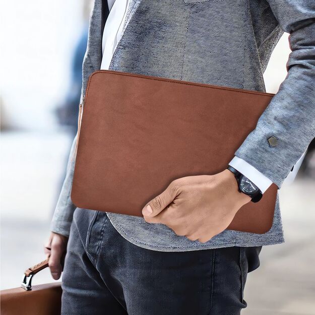 Tech-Protect Fleece Laptop Bag 15-16 - Brown 12