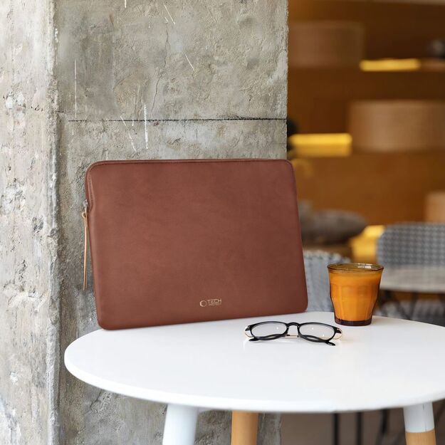 Tech-Protect Fleece Laptop Bag 15-16 - Brown 8