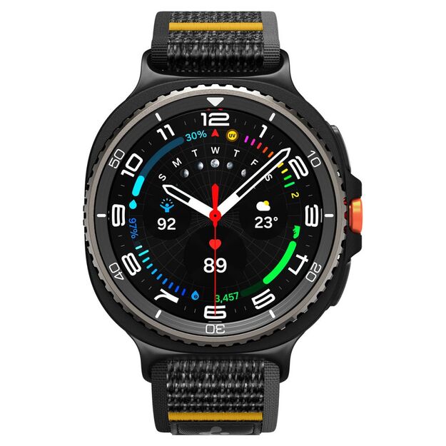 Spigen Athlex Air Strap for Samsung Galaxy Watch 40/44/46mm - Black and Yellow 1