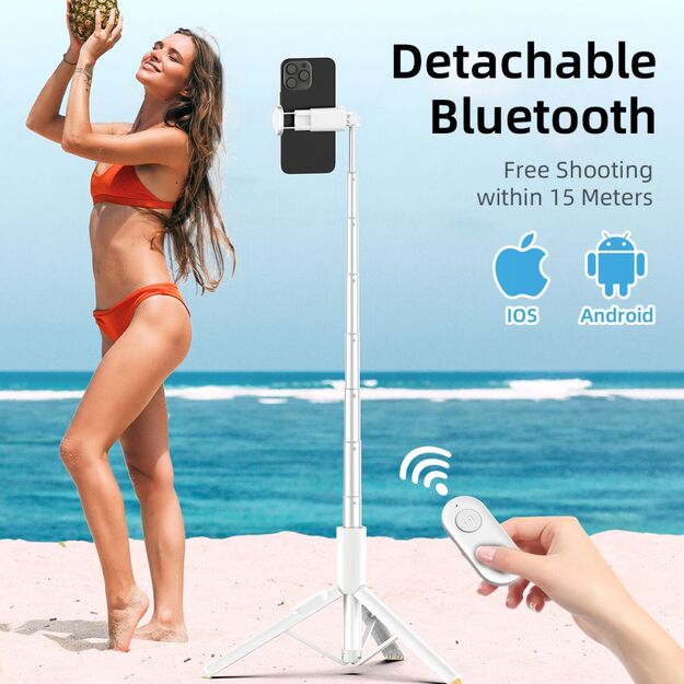 Selfie Stick Tech-Protect L09S with Tripod - White 8
