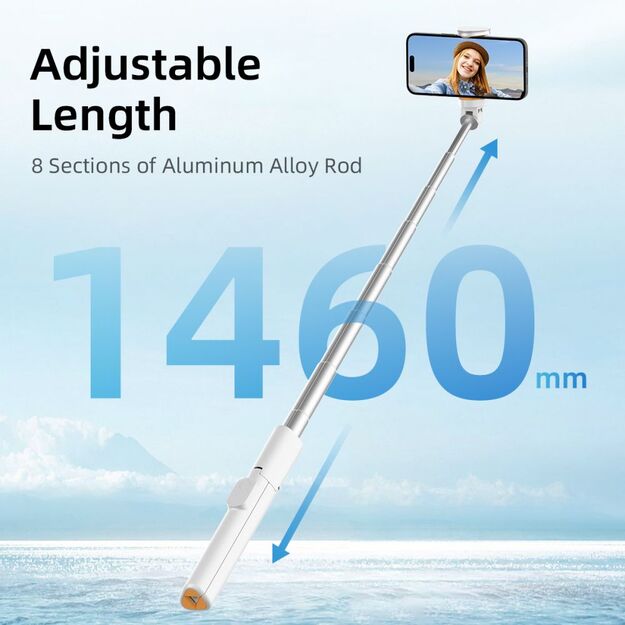Selfie Stick Tech-Protect L09S with Tripod - White 5