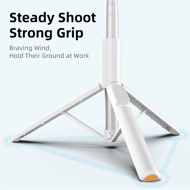 Selfie Stick Tech-Protect L09S with Tripod - White 7
