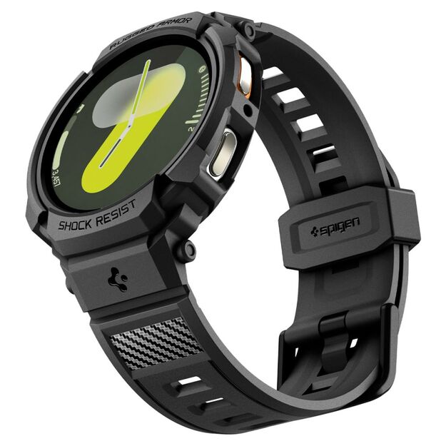 Spigen Rugged Armor Pro Strap for Samsung Galaxy Watch 8 40mm - Matte Black 6