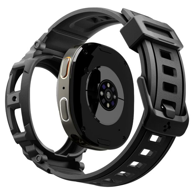 Spigen Rugged Armor Pro Strap for Samsung Galaxy Watch 8 40mm - Matte Black 10