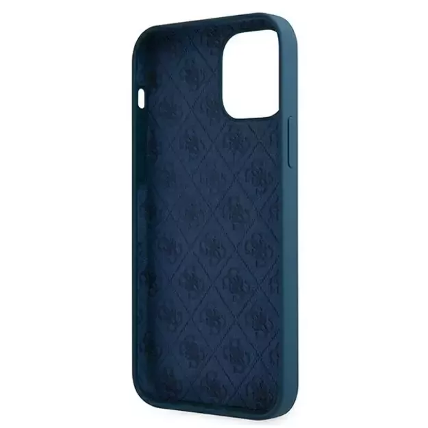 Guess GUHCP12SLSLMGBL iPhone 12 mini 5.4  blue/blue hardcase Metal Logo Script 13